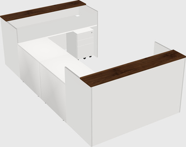 Reception desk u-shape
