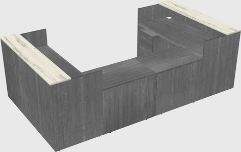 Reception desk u-shape
