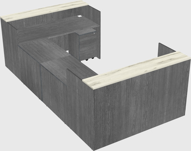 Reception desk u-shape