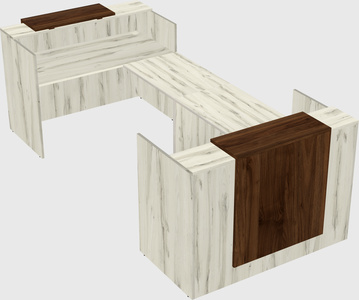 Reception desk u-shape