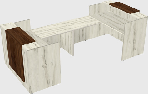 Reception desk u-shape