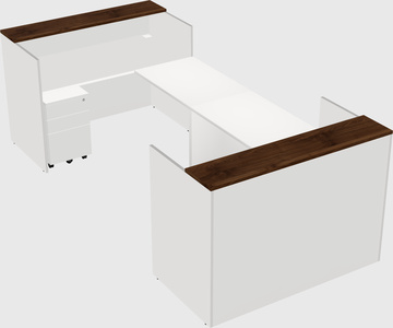 Reception desk u-shape