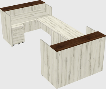 Reception desk u-shape