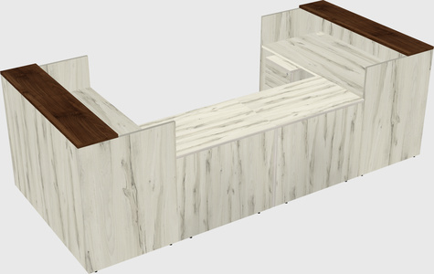 Reception desk u-shape