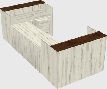 Reception desk u-shape