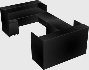Reception desk u-shape