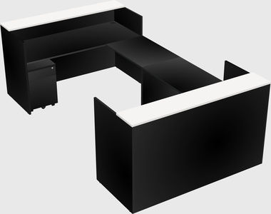 Reception desk u-shape