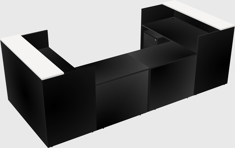 Reception desk u-shape