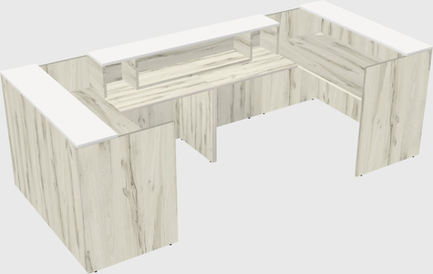 Reception desk u-shape