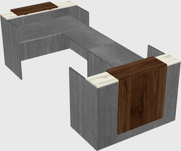 Reception desk u-shape