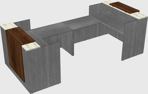 Reception desk u-shape