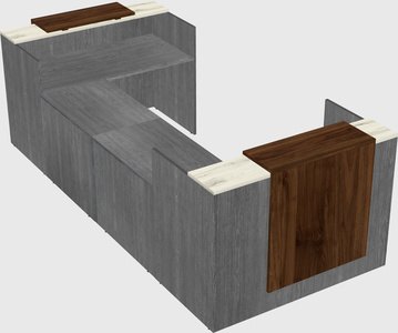 Reception desk u-shape