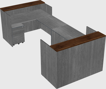 Reception desk u-shape
