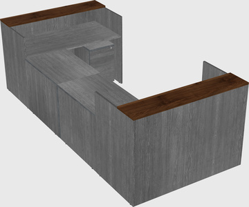 Reception desk u-shape