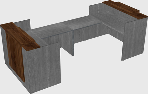 Reception desk u-shape