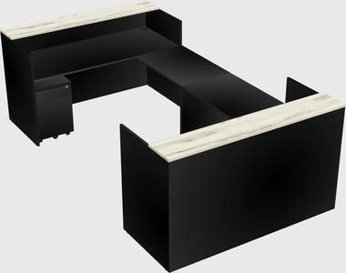 Reception desk u-shape