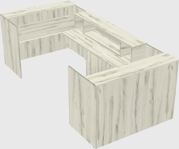Reception desk u-shape