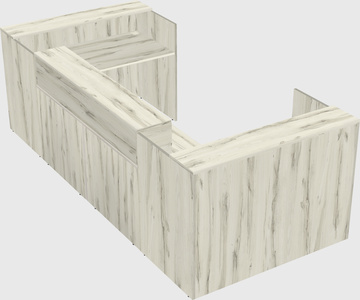 Reception desk u-shape
