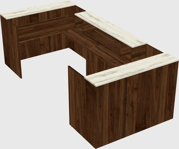 Reception desk u-shape