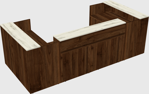 Reception desk u-shape