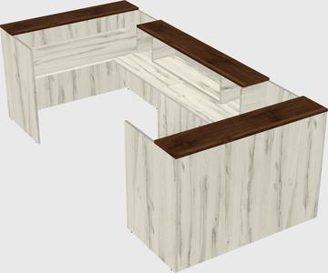 Reception desk u-shape