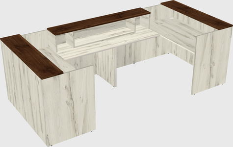 Reception desk u-shape