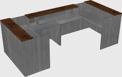 Reception desk u-shape