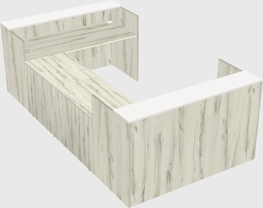 Reception desk u-shape