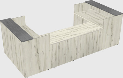 Reception desk u-shape