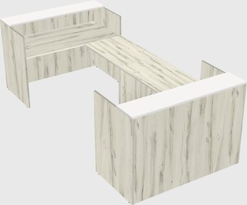 Reception desk u-shape