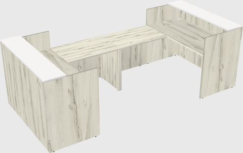 Reception desk u-shape