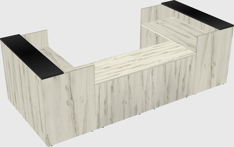 Reception desk u-shape