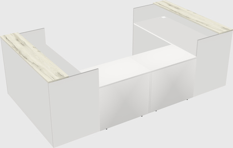 Reception desk u-shape