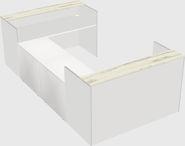 Reception desk u-shape