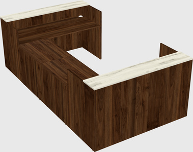 Reception desk u-shape