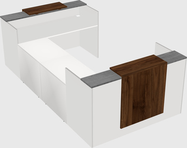 Reception desk u-shape