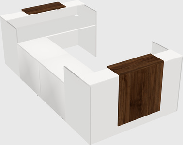 Reception desk u-shape