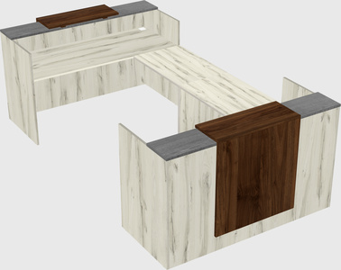 Reception desk u-shape