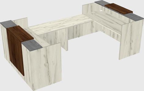 Reception desk u-shape