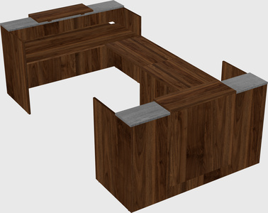 Reception desk u-shape