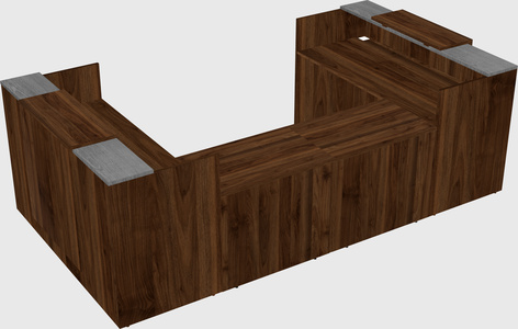 Reception desk u-shape
