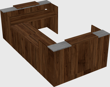 Reception desk u-shape
