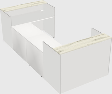 Reception desk u-shape