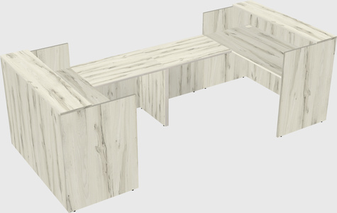 Reception desk u-shape