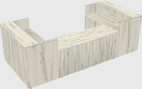 Reception desk u-shape