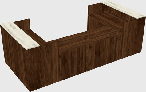 Reception desk u-shape