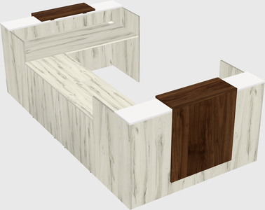 Reception desk u-shape