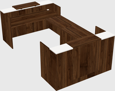 Reception desk u-shape