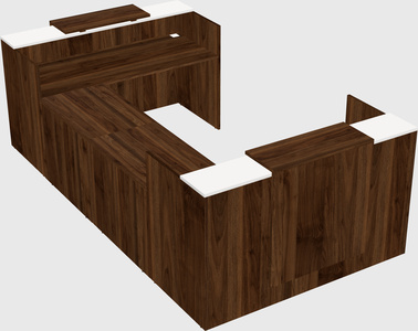 Reception desk u-shape