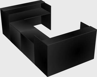 Reception desk u-shape